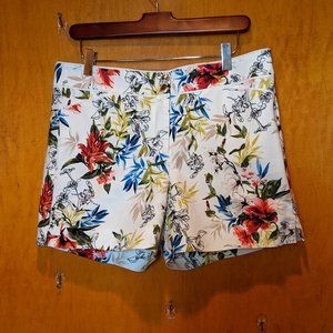 White House Black Market Floral Shorts